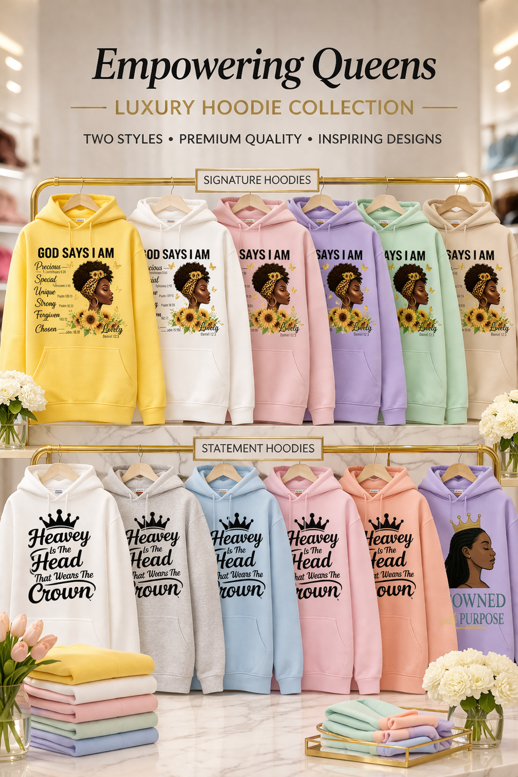 Crowned With Purpose Hoodie Collection