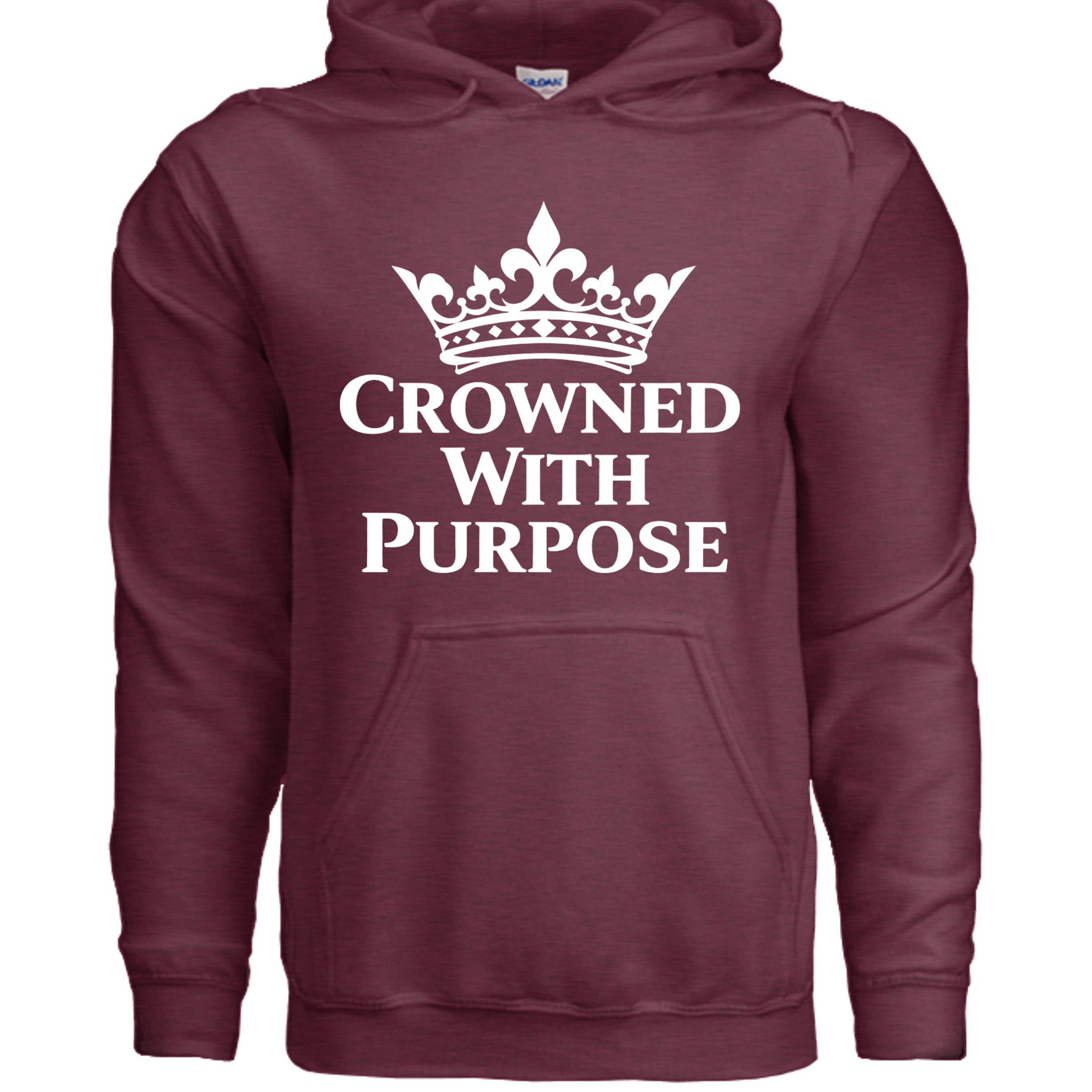 Heather Sport Dark Maroon - G185 - FRONT